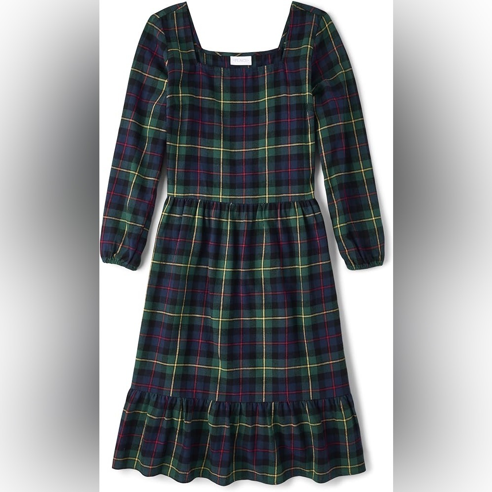 NWT The Children’s Place Mom & Me Matching Plaid Midi Dress size XL / 14 girl’s